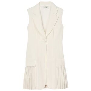 Sandro Ivory Sleeveless Blazer Dress
